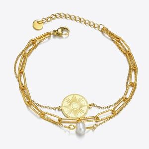 Radiant Wealth Gold Coin Bracelet